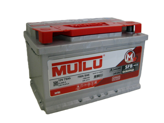 Акумулятор Mutlu Silver Calcium 75Ah 750A R+