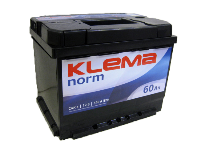 Акумулятор Klema norm 60Ah  540A R+
