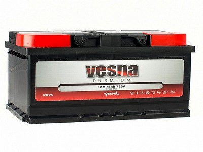 Акумулятор Vesna Premium 75Ah 720A R+ 415075