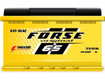 Акумулятор Forse Original 65Ah 640A R+