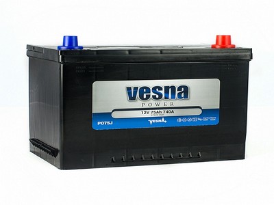 Акумулятор Vesna Power 75Ah 740A R+ Asia 415875